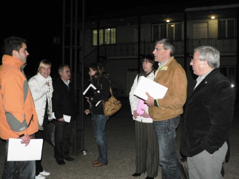 Miembros de la corporación municipal, tras el pleno. Miembros de la corporación municipal, tras el pleno.