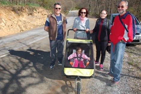 Mariano San Juan, Mónica de Prado, Carmen Merino, Pedro Ruiz y Claudia.