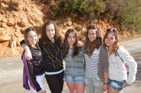 María Hueso, Nerea Alonso, Sheila del Blanco, Eva Sánchez y Jenifer Martínez