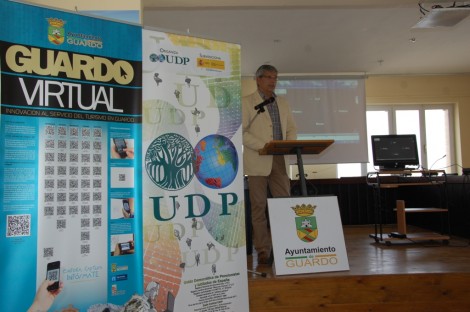 El alcalde de Guardo, durante su intervención en la presentación del programa.